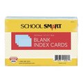 School Smart INDEX CARDS 4X6 UNRULED BLUE PACK OF 100 PK IND46BL